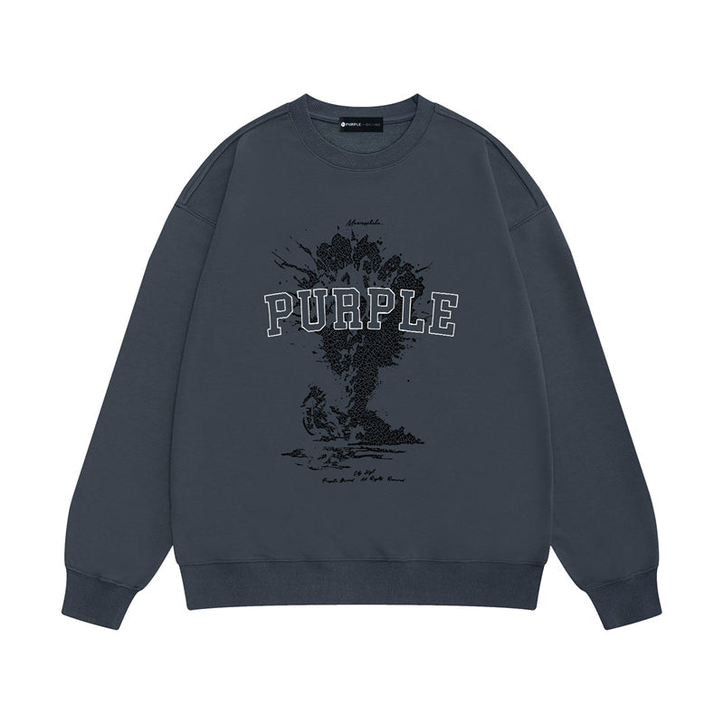 SALL Purple Fashion sweatshirts