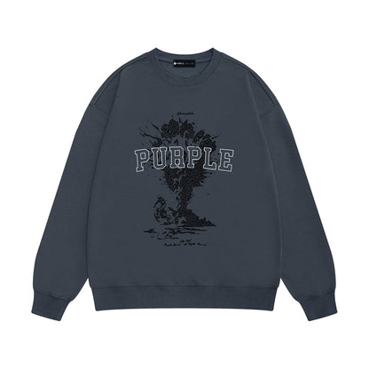 SALL Purple Fashion sweatshirts