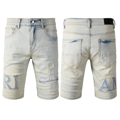 SALL AMIRI  Fashion Denim shorts 6002