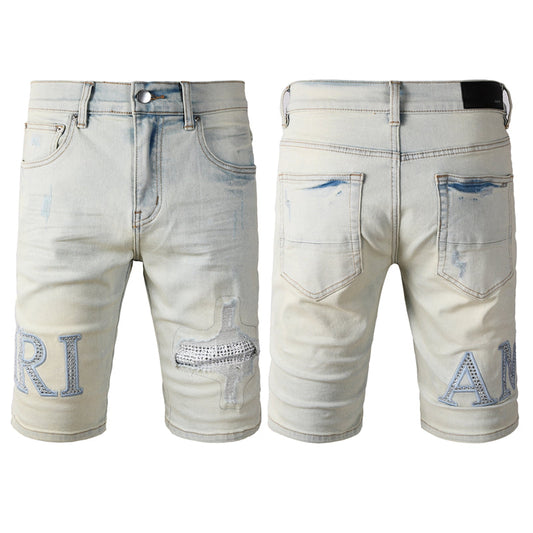 SALL AMIRI  Fashion Denim shorts 6002