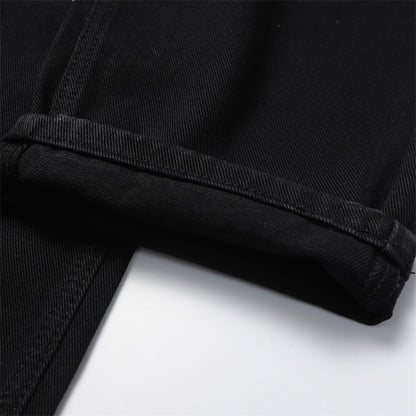 Chrome Hearts Distressed Denim Jeans | Stretch Tapered Fit