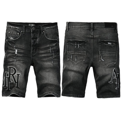 SALL AMIRI  Fashion Denim shorts 6004