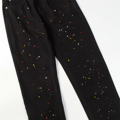 Chrome Hearts Distressed Denim Jeans | Stretch Tapered Fit