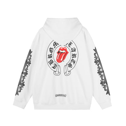 Chrome Hearts Graphic Zip-Up Hoodie