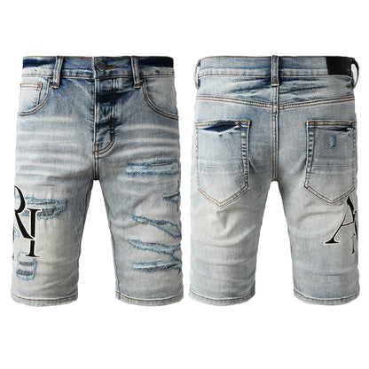 SALL AMIRI  Fashion Denim shorts 6003