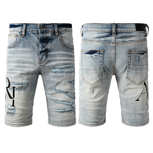 SALL AMIRI  Fashion Denim shorts 6003