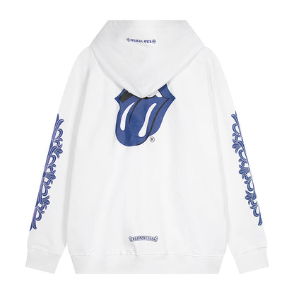 Chrome Hearts Graphic Zip-Up Hoodie