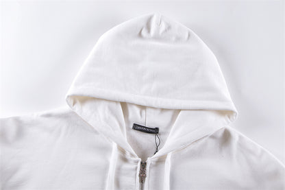 Chrome Hearts Graphic Zip-Up Hoodie
