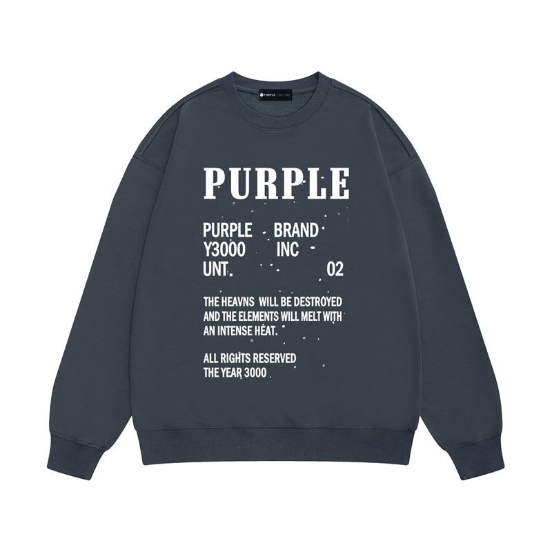 SALL Purple Fashion sweatshirts