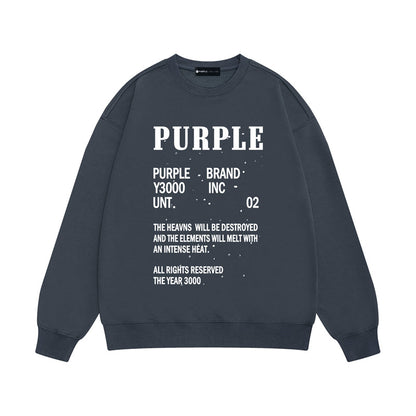 SALL Purple Fashion sweatshirts
